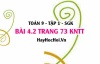 Bài 4.2 trang 73 Toán 9 tập 1 Kết nối tri thức